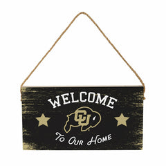 University of Colorado Wood Wall Sign, 6x11, Collegiate, Home