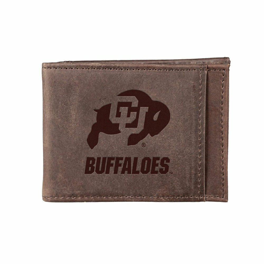 Slim Card Holder with RFID Blocking, University of Colorado, Brown, Collegiate, Home