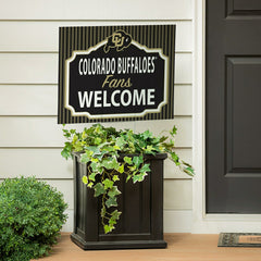 University of Colorado Coroplast Yard Sign, "Fans Welcome", Collegiate, Home