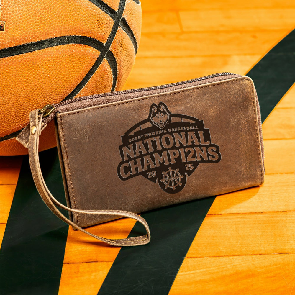 University of Connecticut, Womens NCAA Basketball Champions Wristlet W, Collegiate, Home