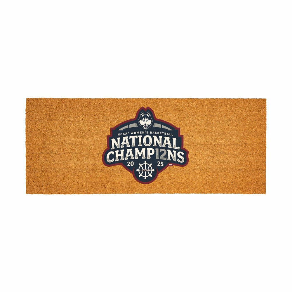 University of Connecticut, Womens NCAA Basketball Champions Extra Large Full Color Coir Mat, 60"x24", Collegiate