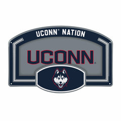 University of Connecticut USA Embossed Steel Wall Sign, 11" x 17", Collegiate, Home