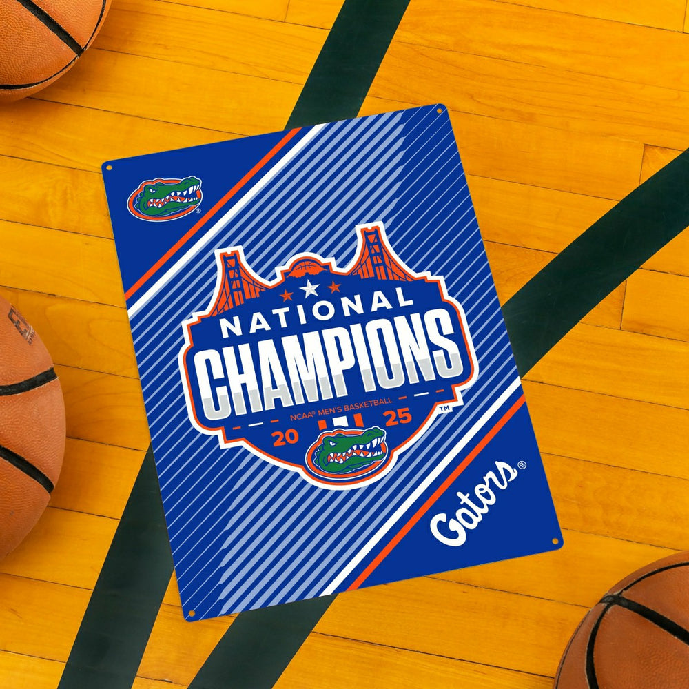 University of Florida, Mens NCAA Basketball Champions Metal Wall Sign,, Collegiate, Home