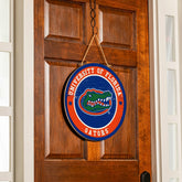 University of Florida Round Door Décor with Hanging Rope, 18x18, Collegiate, Home