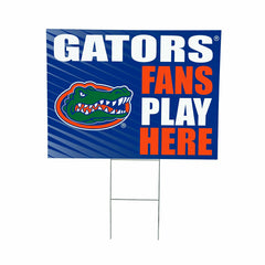 University of Florida Coroplast Yard Sign "Fans Play Here", Collegiate, Home