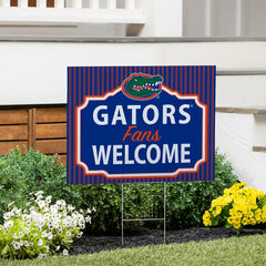 University of Florida Coroplast Yard Sign, "Fans Welcome", Collegiate, Home