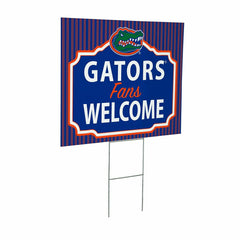 University of Florida Coroplast Yard Sign, "Fans Welcome", Collegiate, Home