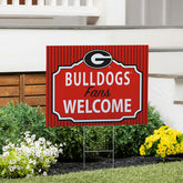 University of Georgia Coroplast Yard Sign, "Fans Welcome", Collegiate, Home