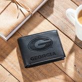 University of Georgia, Bi-Fold Wallet, Black, Collegiate, Home