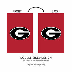 University of Georgia Applique House Flag, Collegiate, Home