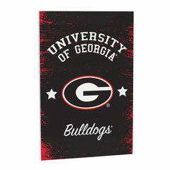 University of Georgia Wood Wall Sign, 16x24, Collegiate, Home