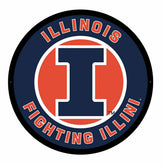 LED Wall Decor, Round, University of Illinois, Collegiate, Home