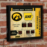 Scoreboard Wall Clock, Iowa, Collegiate, Home