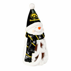 University of Iowa Snowman LED Statuary, 8", Collegiate, Home