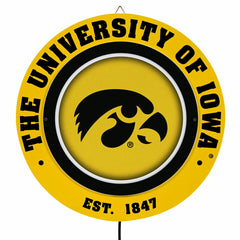 University of Iowa, Metal Lite, Round, Collegiate