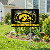 University of Iowa Yard Sign, Patriotic, Collegiate, Home