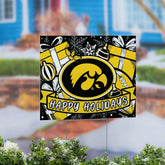 University of Iowa Yard Sign, Holiday, Collegiate, Home
