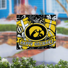 University of Iowa Yard Sign, Holiday, Collegiate, Home