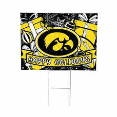 University of Iowa Yard Sign, Holiday, Collegiate, Home