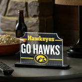 University of Iowa College Rectangle Desklite LED Decor, Collegiate, Home