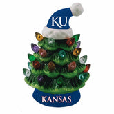4" Mini LED Tabletop Christmas Tree, Set of 2, University of Kansas, Collegiate, Home