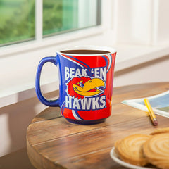 University of Kansas, 14oz Ceramic Cup of Awesome with Matching Box, Collegiate, Home