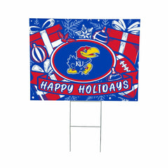 University of Kansas Yard Sign, Holiday, Collegiate, Home