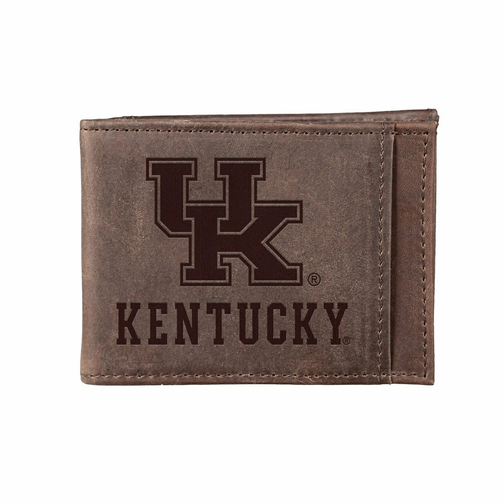 Front Pocket Wallet w/ RFID Blocking, University of Kentucky, Brown, Collegiate, Home