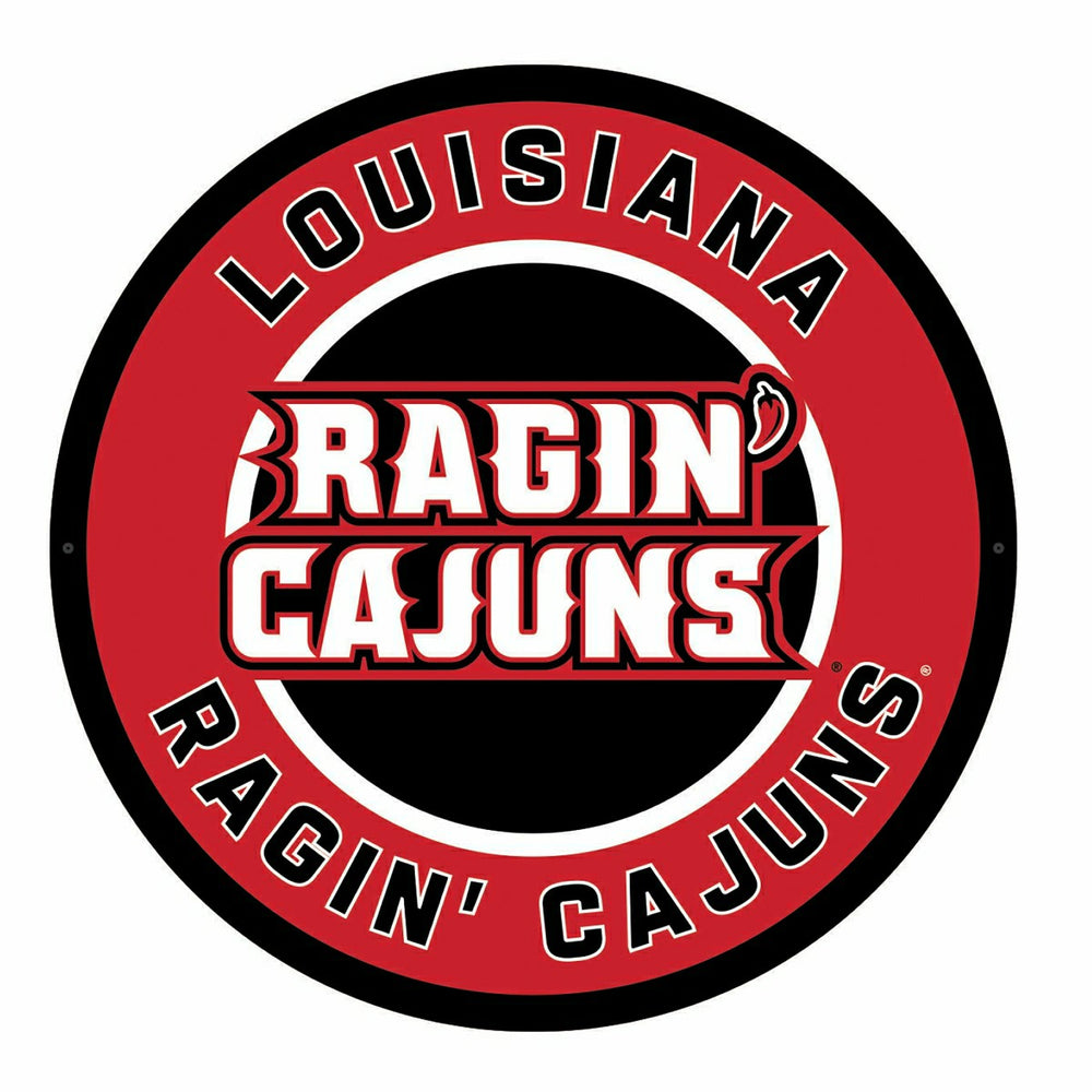 LED Wall Decor, Round, University of Louisiana-Lafayette, Collegiate, Home