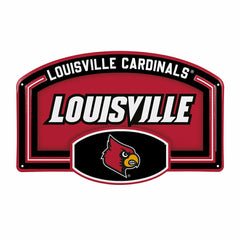 University of Louisville USA Embossed Steel Wall Sign, 11" x 17", Collegiate, Home