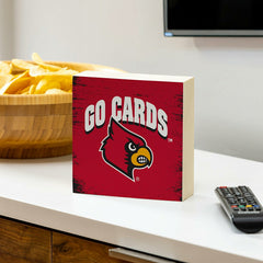 University of Louisville Plock, Down Home Fans, 6x6, Collegiate, Home