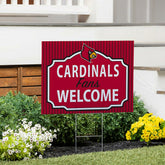 University of Louisville Coroplast Yard Sign, "Fans Welcome", Collegiate, Home