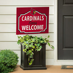 University of Louisville Coroplast Yard Sign, "Fans Welcome", Collegiate, Home