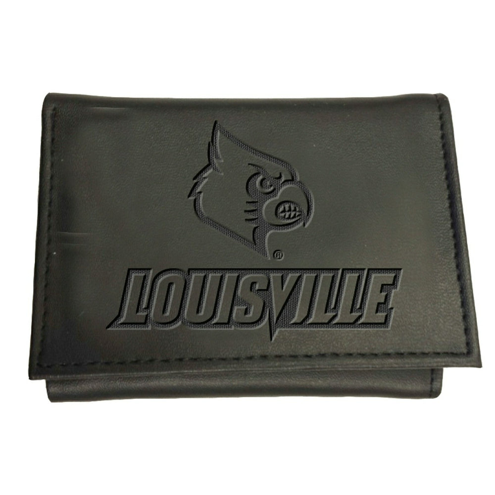 University of Louisville, Tri-Fold Wallet, Black, Collegiate, Home