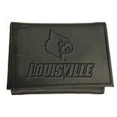 University of Louisville, Tri-Fold Wallet, Black, Collegiate, Home