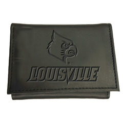 University of Louisville, Tri-Fold Wallet, Black, Collegiate, Home