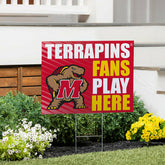 University of Maryland Coroplast Yard Sign "Fans Play Here", Collegiate, Home