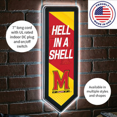 LED Wall Decor, Pennant, University of Maryland, Collegiate, Home