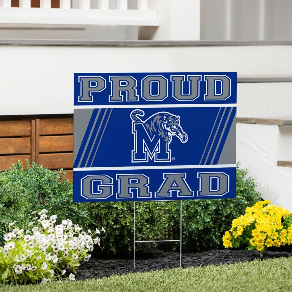 University of Memphis Coroplast Yard Sign Graduate, Collegiate, Home