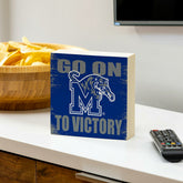 University of Memphis Plock, Down Home Fans, 6x6, Collegiate, Home