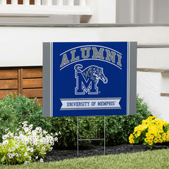 University of Memphis Coroplast Yard Sign Alumni, Collegiate, Home