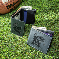 University of Memphis, Bi-Fold and Tri-Fold Wallet Gift Set, Black, Collegiate, Home