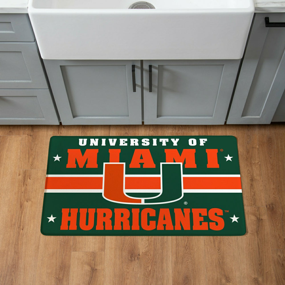 University of Miami Anti-Fatigue Mat, 18"x30", Collegiate