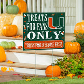 University of Miami Yard Sign, Halloween Treats for Fans, Collegiate, Home