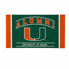 University of Miami Alumni Mat, 28"x16", Collegiate