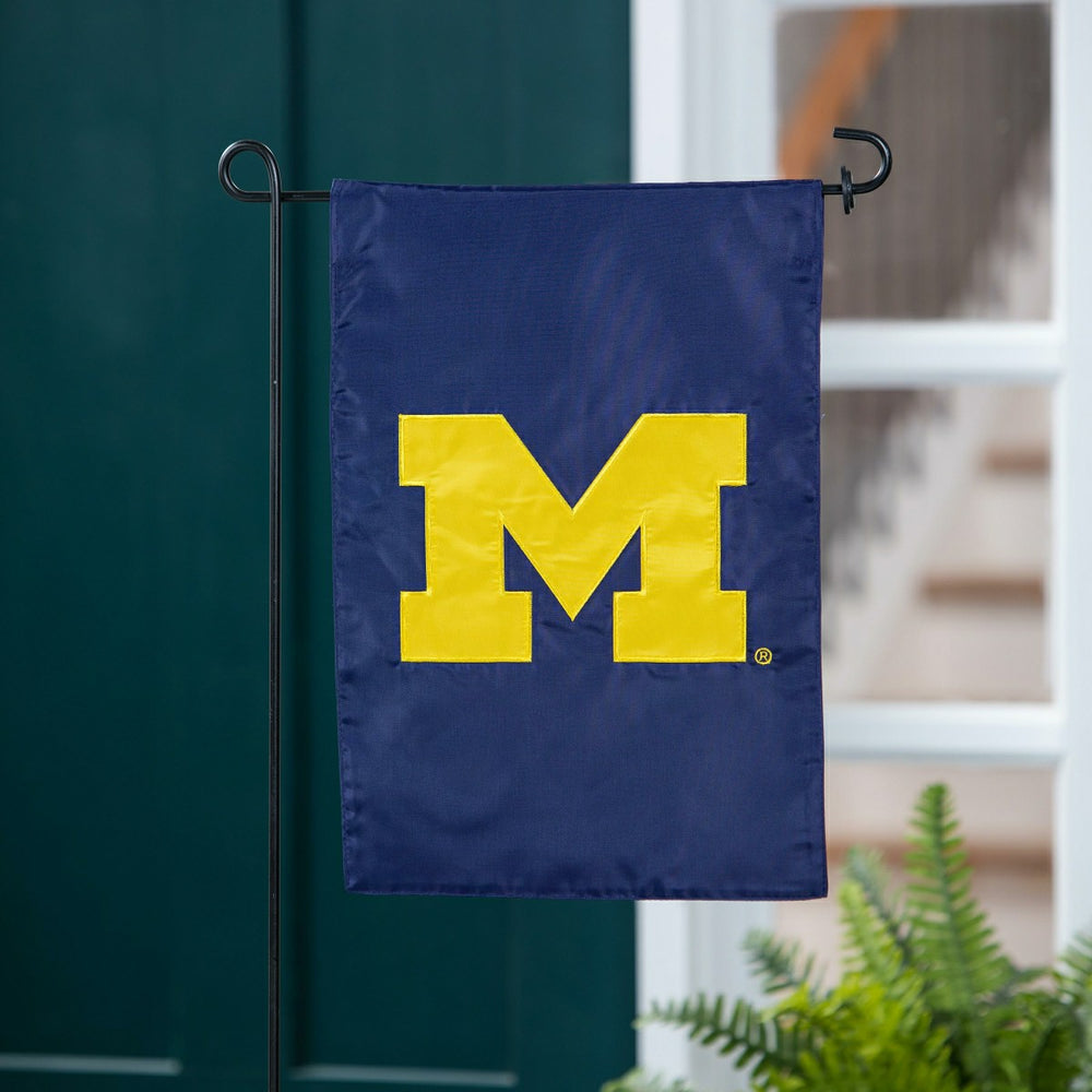 University of Michigan Applique Garden Flag, Collegiate, Home