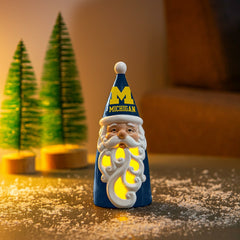 University Of Michigan Santa LED Statuary, 8", Collegiate, Home