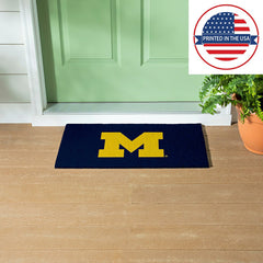 Full Color PVC Mat, 16" x 28", University Of Michigan, Collegiate
