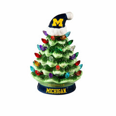 8" LED Ceramic Christmas Tree, University Of Michigan, Collegiate, Home