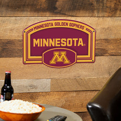 University of Minnesota USA Embossed Steel Wall Sign, 11" x 17", Collegiate, Home